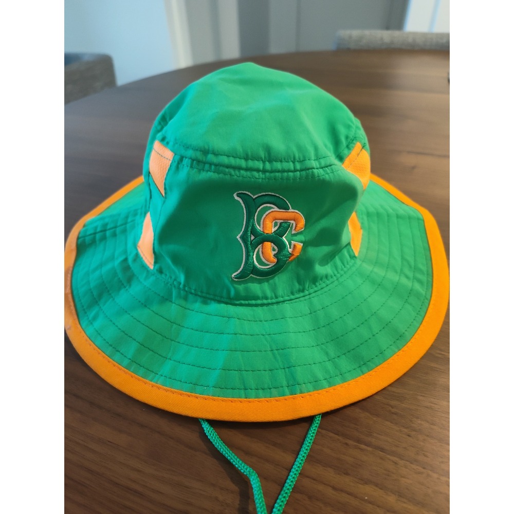 Brooklyn Cyclones MiLB Bucket Hat Green Orange Adjustable Chin‎ Strap Boonie Hat